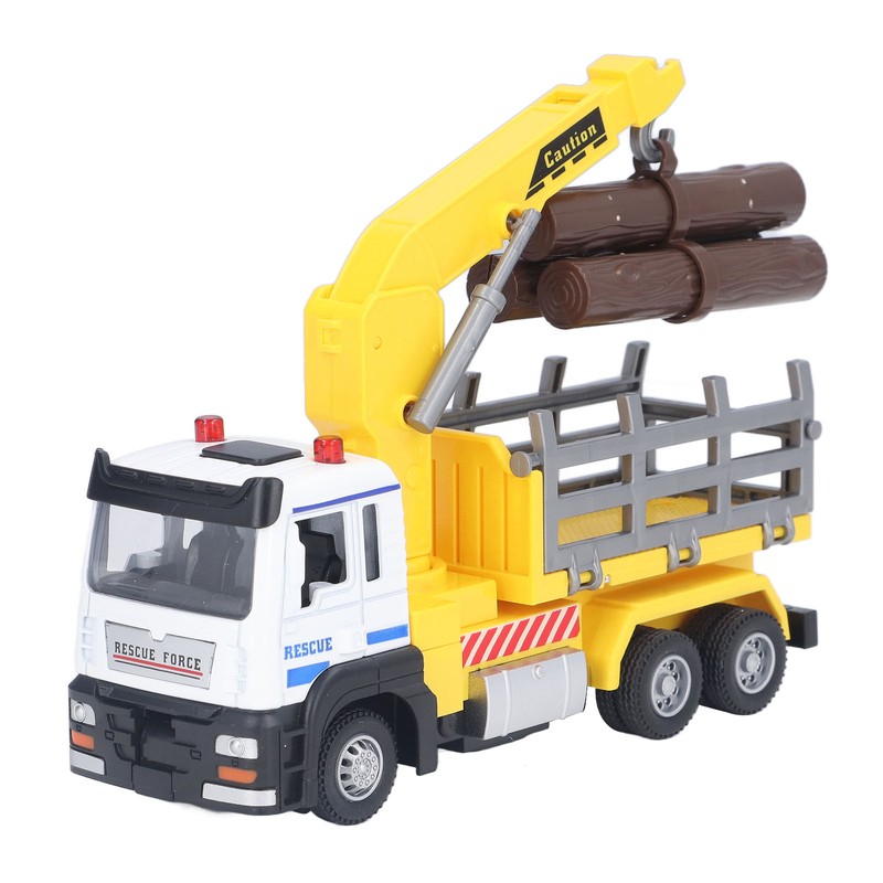 Logging Truck Toy 1:32 Log Vehicle Model with Light Music