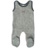 Lilano, Baby/Premature Baby Romper with Foot, 100% Wool (kbT), Grey