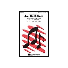 Hal Leonard And So It Goes SATB a cappella by Billy Joel Arranged by Kirby Shaw