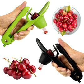 Cherry and Olive Pitter Tool, 2 Pcs Fruit Stone Remover, Lock Design