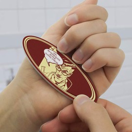 Found Blood in Your Alcohol Stream Funny Humor Double-Sided Oval Nail File Emery Board Set 4 Pack