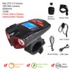 USB Rechargeable Bike Light with Bike Bell 4 Lighting Mode