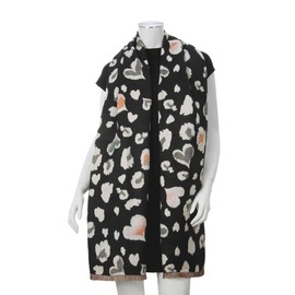 Majea Women's Winter Scarf Knitted Scarf Women's Scarf (880043), Black (black 4)