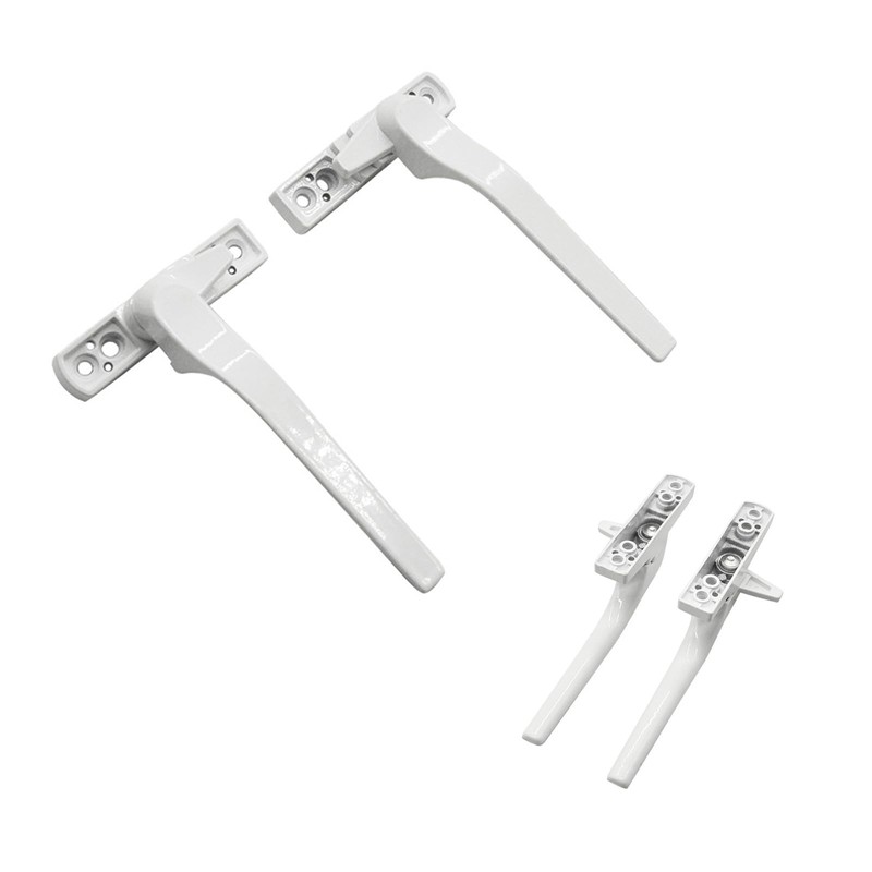 Yuiturt UPVC Window Handles, 2 Pcs White Cockspur Window Handle