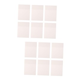 Operitacx 12 Pcs Clear Notes Message Reminder Self Stick Notepad Waterproof Sticky Annotation Computer Note Pads Transparent Planner Memo Notebook Memorandum The Pet Student