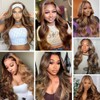 Highlight Brown Body Wave Bundles with 5x5 Closure 100% Unprocessed