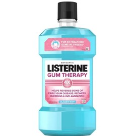 Listerine Gum Therapy Antiplaque & Anti-Gingivitis Mouthwash, ADA Accepted, Glacier Mint, 3 pk./1.5L