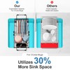 iSPECLE Small Sink Dish Drying Rack with Cup Holder, Expandable