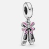 Charm de plata 925, Abalorio, Dije colgante, Colgante de ballet,