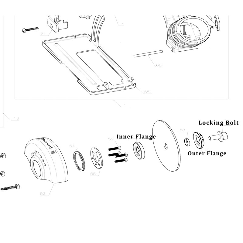 Replace Locking Blade Bolt Compatible for Dewalt 20V Max DCS438B