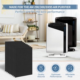 [8P] Aera Max 300 Carbon Filter Replacement Compatible with Fellowes Carbon Filter for AeraMax 290/300/DX95 Air Pur-ifiers Also Fit AP-300PH HF-300 Part#9324201, 8 Packs of Activated Carbon Pre-Filter