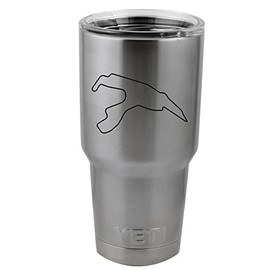 Circuit de Spa-Francorchamps Track Map Belgium F1 Vinyl Sticker Decal for Yeti Mug Cup Thermos Pint Glass (4" Wide - Decal ONLY, NO Cup)