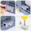 4 Sets Sliding Window Security Locks with Key-Childproof Window Stoppers