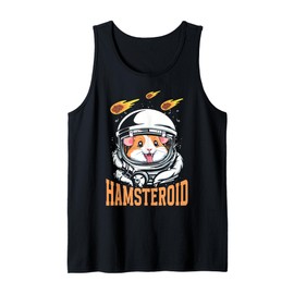 Cute Hamster Asteroid Pun Science Space Hamsteroid Tank Top