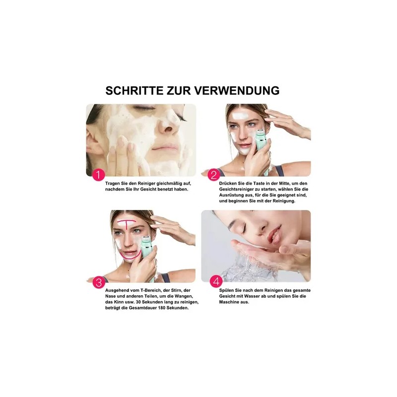Cepillo De Limpieza Facial Multifuncional Masaje Con 3 Modos
