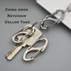 Bytiyar Small Carabiner Clips 1.6 inch(41mm) Metal Double Sided Spring