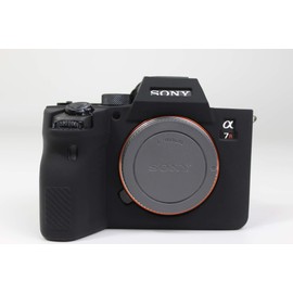 A7R IV Case, BolinUS Fullbody Ultra-Thin Lightweight Rubber Soft Silicone Housing Case Bag Cover for Sony Alpha A7R IV (Black)