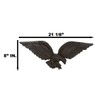 Cast Iron Patriotic American Bald Eagle With Open Wings Wall