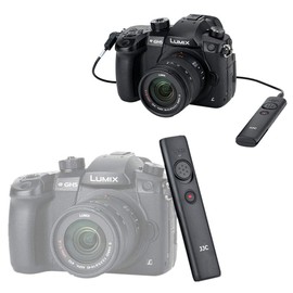 JJC Shutter Release Remote Control Fits for Panasonic GH7 GH5 GH5S GH4 GH3 G7 G9 FZ1000 II and FZ1000 FZ300 S1 S1R S5 G99 G95 camera Replaces Panasonic DMW-RSL1 DMW-RS2 Remote