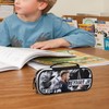 Neymar Pencil Case, Large Capacity, Multi-functional, Stylish, Leather, Leather Pen