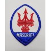 Retro Maserati Logo Auto Embroidered Patch Iron Sew On Vintage
