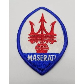 Retro Maserati Logo Auto Embroidered Patch Iron Sew On Vintage Style Retro Jacket Hat
