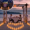 20pcs Tea Light Candle Bag Flame Retardant Reusable Heart Shape