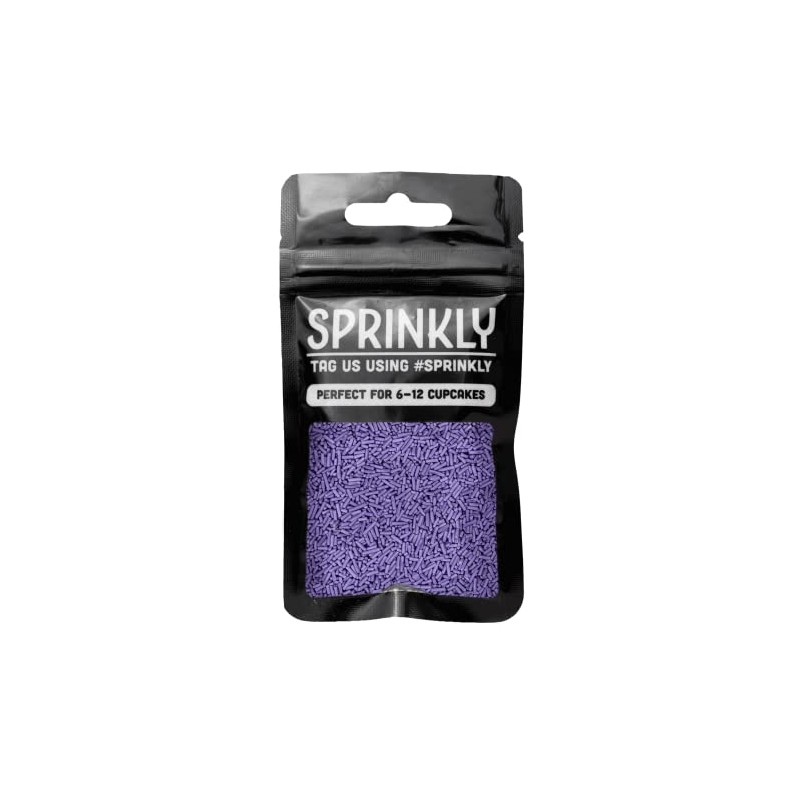 SPRINKLY - Matt Sugar Strands - Purple - 30g
