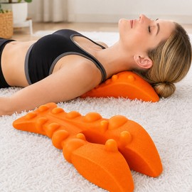 Neck Stretcher for At-Home Relaxation – Rubber Support & Trigger Point Massage Design for Neck and Shoulder Routines