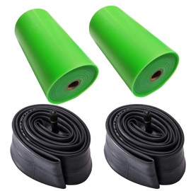 2 Pack 20/24/26 X 3.0/4.0 Fat Bike Inner Tube with Tire Liner - Prevent Flats and Punctures