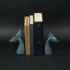 Set of 2 Nautical Cast Iron Whale Tail Decorative Bookends