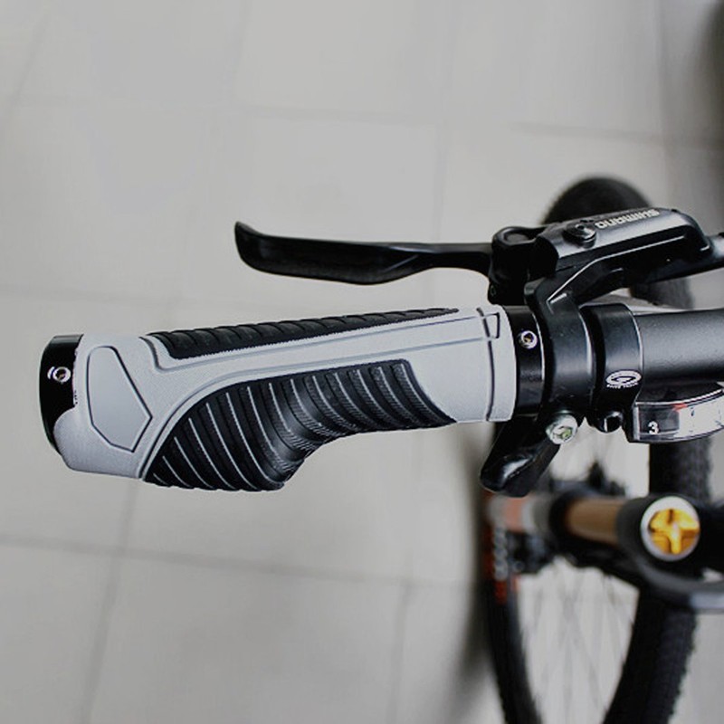JPFASHIONING Ergonomic Lockable Bicycle Handlebar Grips Widen Holding Surface Double