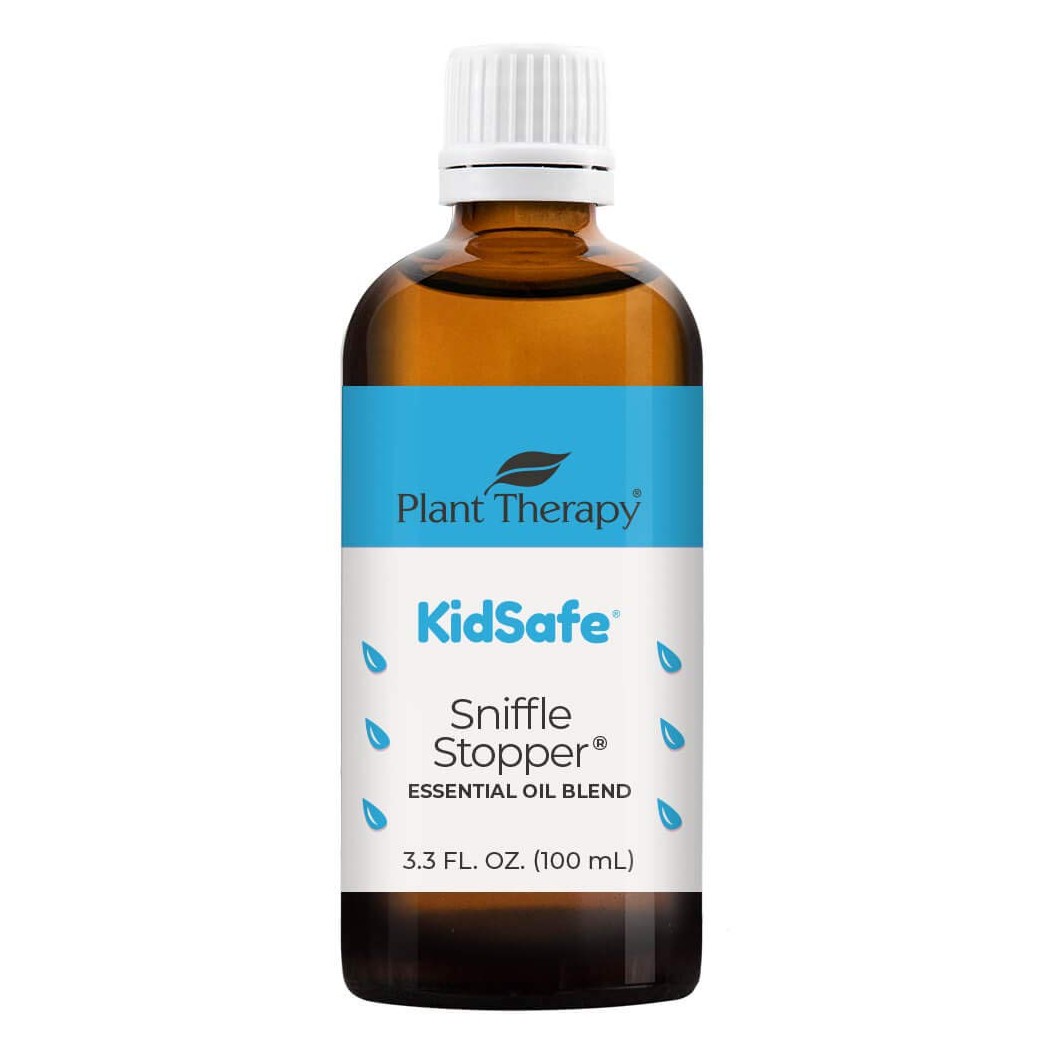 Plant Therapy KidSafe Sniffle Stopper Essential Oil Blend 100 mL (3.3 oz) Respiratory Support Blend 100% Pure, Undiluted, Natural Aromatherapy, Therapeutic Grade