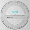360 Degree Protractor Round Ruler Gauge Angular Drafting Tools Circle