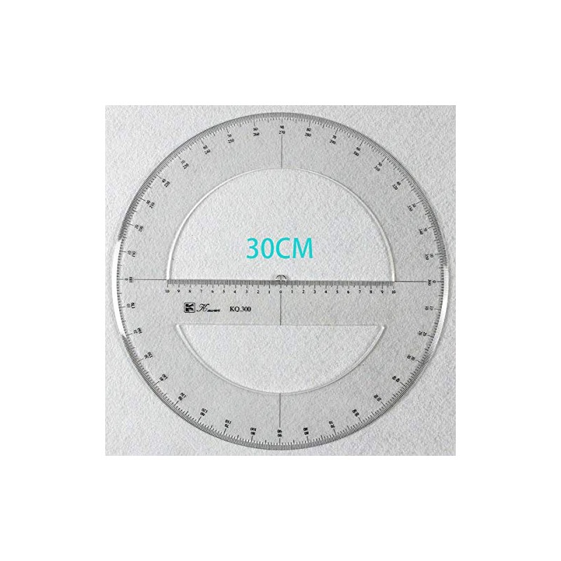 360 Degree Protractor Round Ruler Gauge Angular Drafting Tools Circle