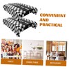 KOMBIUDA Simple Decorative Tablecloths 2pcs Large Rectangle Checkered Party Tablecloths