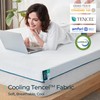 LINSY LIVING 4 Inches Twin Memory Foam Mattress Topper, Soft