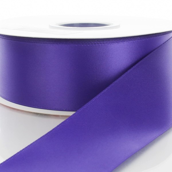 3" Regal Purple Double Faced Satin Ribbon 100yd