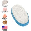Iconikal 6-Pack Pumice Exfoliating Stone with Rubber Grip (Blue)