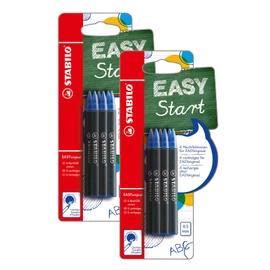 Ergonomic Rollerball - STABILO EASYoriginal Refills - Pack of 6 x 2 - Blue