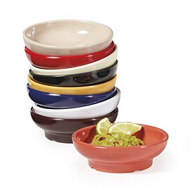 GET SD-05-R-EC Melamine Salsa / Queso Ramekin Dish, 5 Ounce, Cobalt Red (Set of 4)