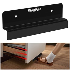Foot Pull For Trash Cabinet Drawer,Hands-Free Foot Handle For Trash Drawer, Durable Stainless Steel Material, Suitable For Full Overlay Cabinet Doors In Kitchens, Laundry Rooms And Garbage Room(Black)