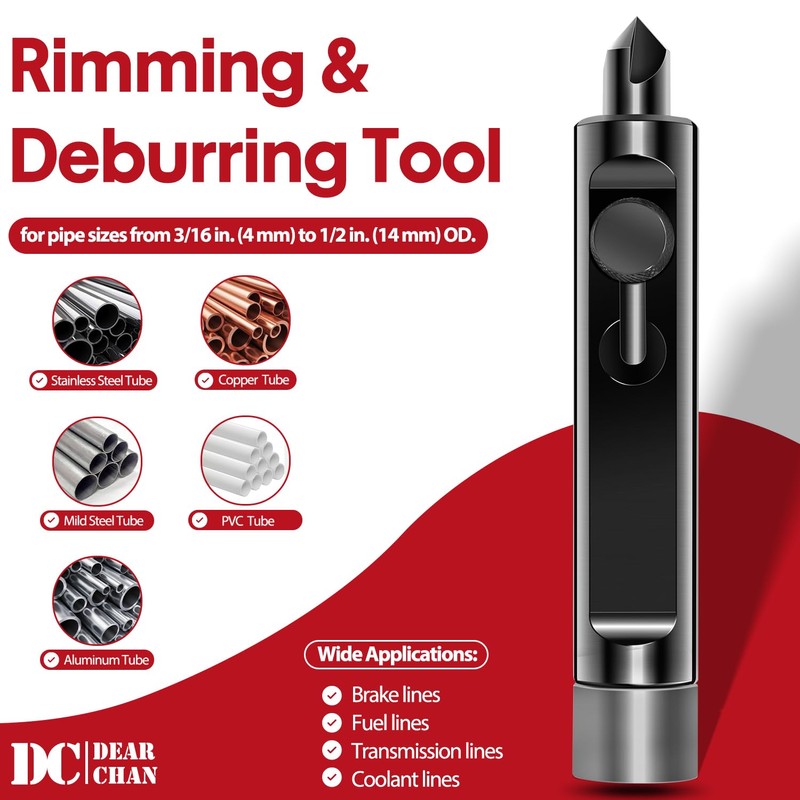 Tubing Deburring Tool - Brake Line Deburring Tool - Rimming