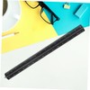 SHINEOFI 30cm Metal Measuring Scale Aluminum Drawing Ruler Precision Triangle