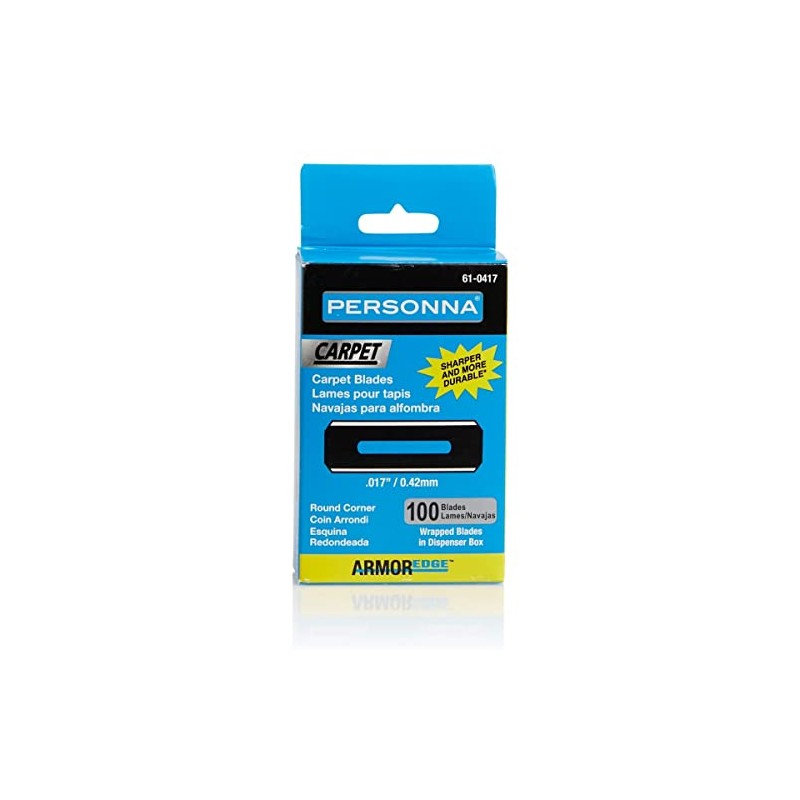 Personna Slotted Round Corner Carpet Blades (100-Pack)
