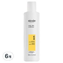 Nioxin Scalp + Hair Conditioner No.1, 6 pieces, 300ml / 니옥신 스칼프 + 헤어 컨디셔너 No.1, 6개, 300ml