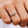 Pura Vida Silver-Plated Cowrie Ring - Brass Base Band -