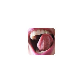 KOICCVQQ Fashion Single Fangs Plated Gold Hip Hop Top Tooth Single Grill Cap for Teeth Party Accessories Teeth Grills Molding Bars Hip Hop Jewelry Bottom Grills Teeth Rapper Costume (Gold)