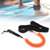 Surfboard Leash TPU Heliciform Comfortable HighElastic Surfing Safety Traction Rope(Orange