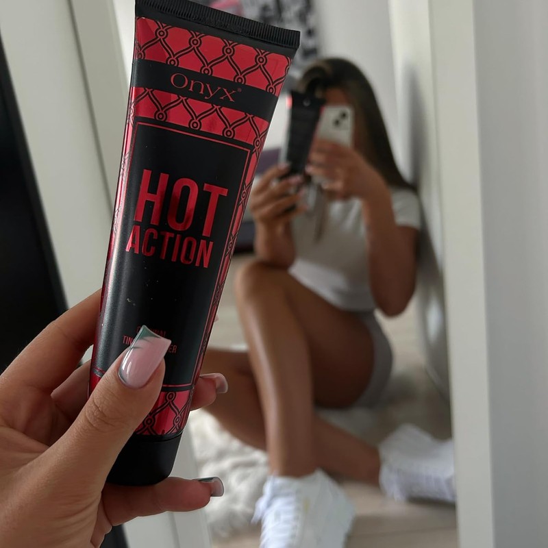 Onyx HOT ACTION Original Tingle Bronzer Bottle, Tanning Lotion with